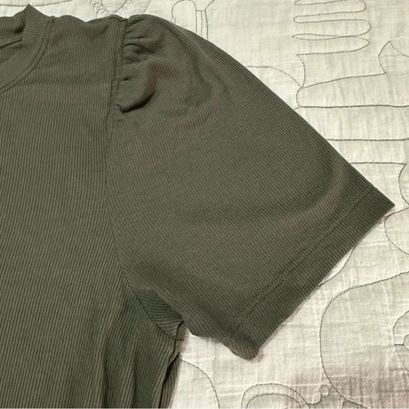 Another Love Siena Rib Shirred Top Cypress Size Large - Picture 5 of 9
